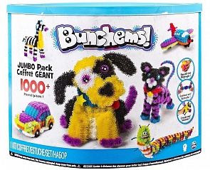 Конструктор-липучка Bunchems от Spin Master - JUMBO PACK, 1000+ деталей в наборе (арт. 6028251)